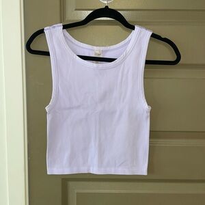 Sunday Best Lilac Ribbed Tank Top